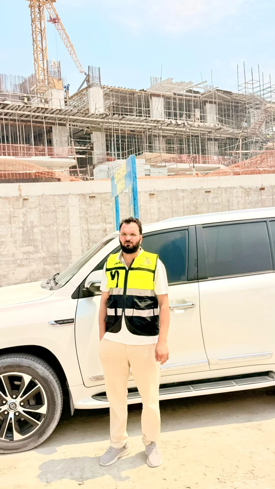 Supplied photo of site team